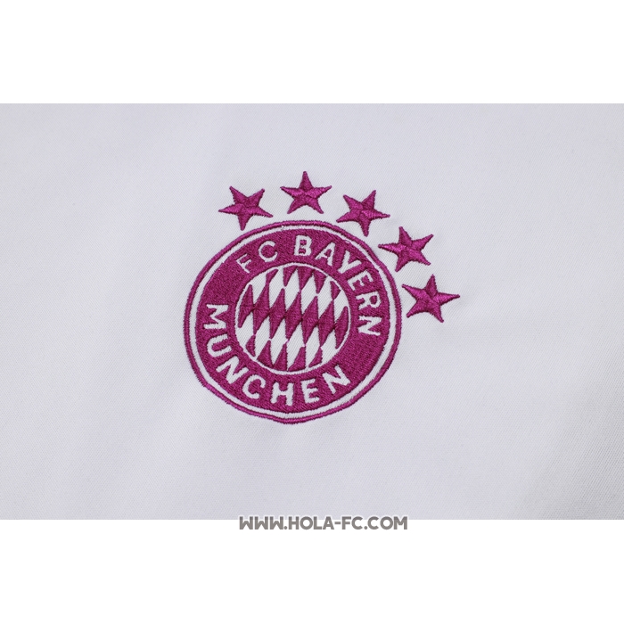 Chandal del Bayern Munich 2023-2024 Manga Corta Blanco - Pantalon Corto